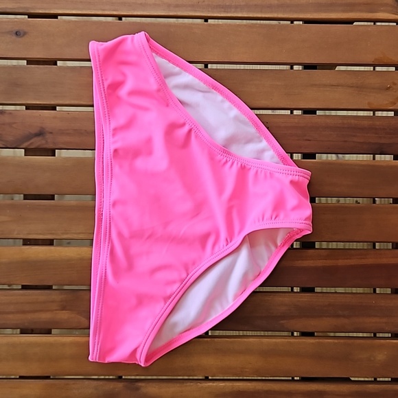 OP Girls 10/12 Tankini Tropical Floral Top Hot Pink Bottom - Picture 2 of 6